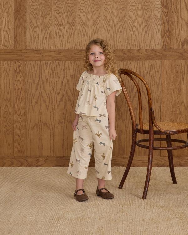 Rylee Cru Wide Leg Pant Bows