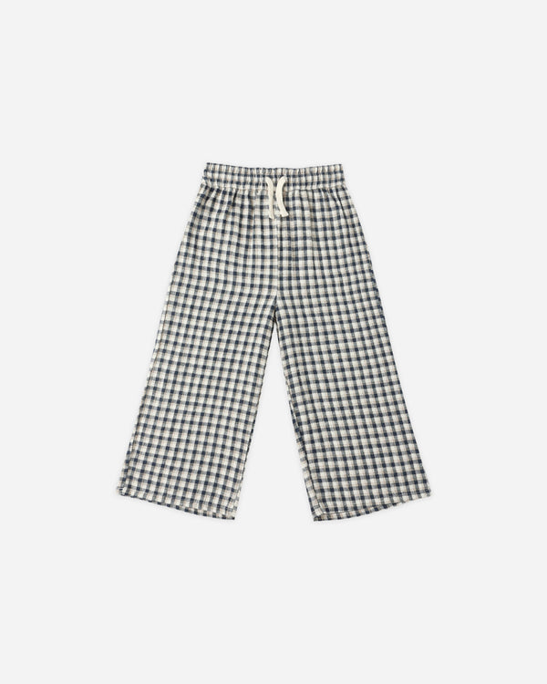 rylee cru Wide Leg Pant Navy Check