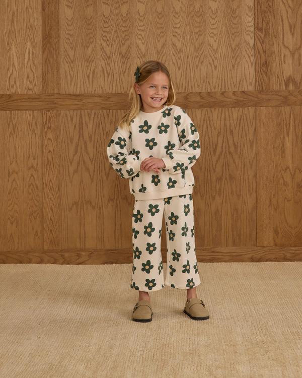 Rylee Cru Wide Leg Sweatpant Daisy