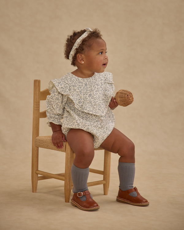 Rylee Cru Winnie Romper Blue Vines
