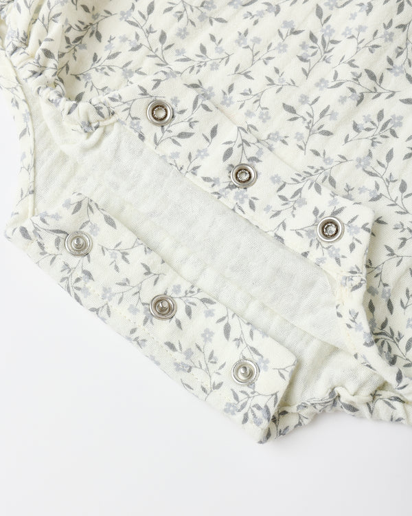 Rylee Cru Winnie Romper Blue Vines