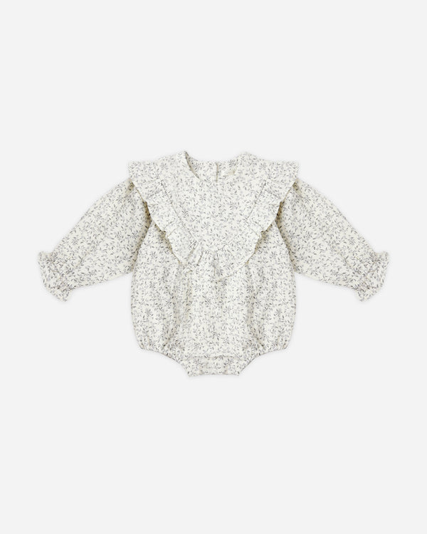 rylee cru Winnie Romper Blue Vines