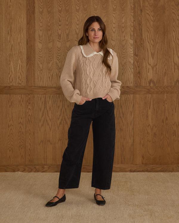 rylee cru Women's Alice Sweater Heathered Antique