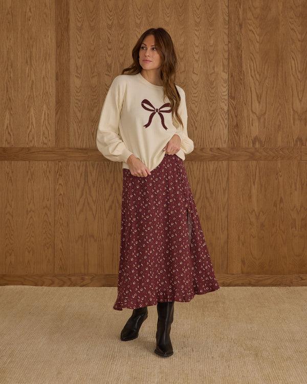 rylee cru Women's Aspen Sweater Bow