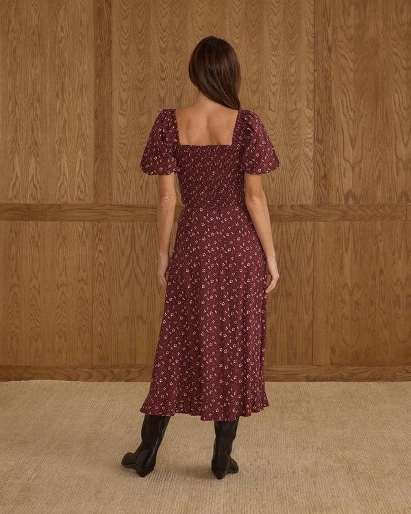 Rylee Cru Women's Button Slit Skirt Harvest Berry