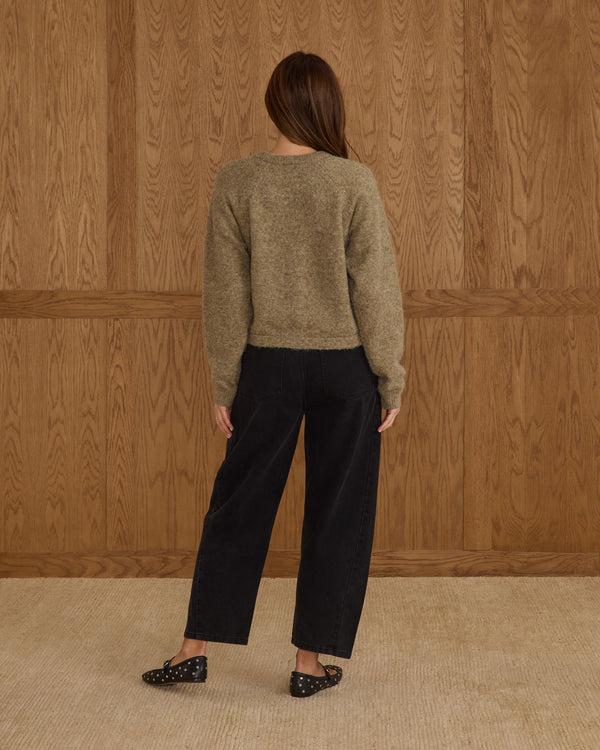 Rylee Cru Women's Fuzzy Cardigan Evergreen