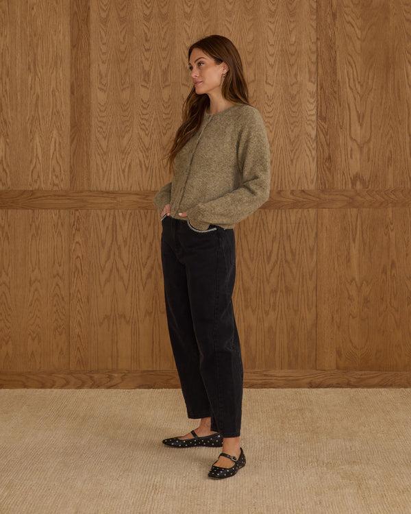 Rylee Cru Women's Fuzzy Cardigan Evergreen