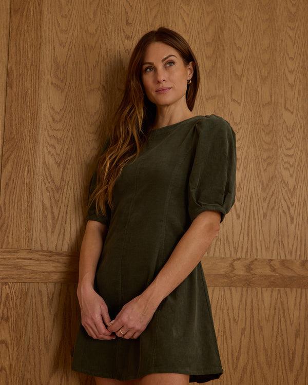 Rylee Cru Women's Levi Mini Dress Evergreen