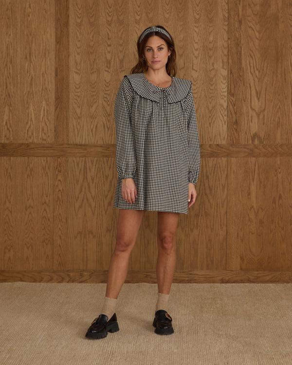 Rylee Cru Women's Mini Dress Black Gingham