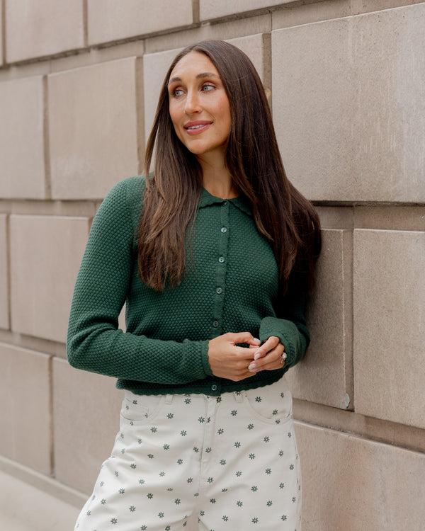 Rylee Cru Women's Rio Cardigan Green