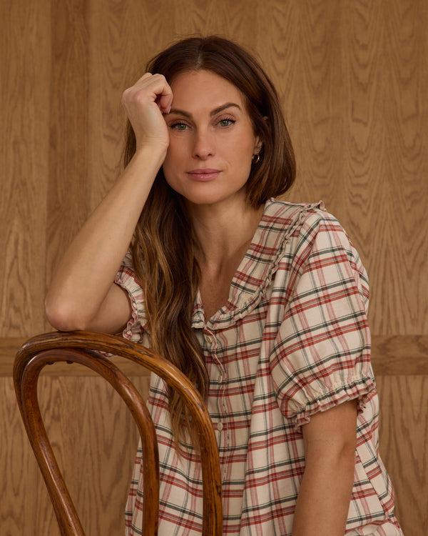 Rylee Cru Women's Ruffle Pajamas Holiday Flannel