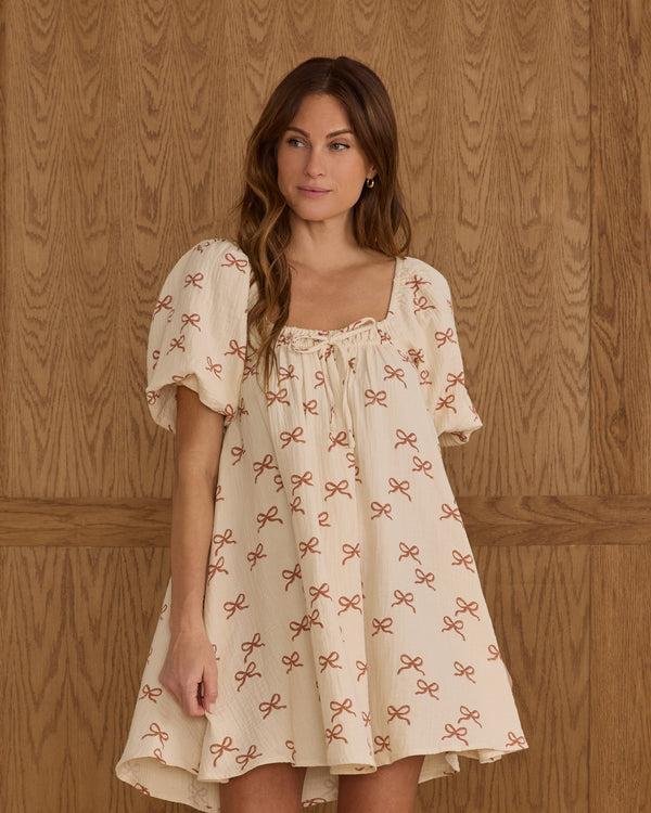 Rylee Cru Women's Sabrina Mini Dress Ruby Bows