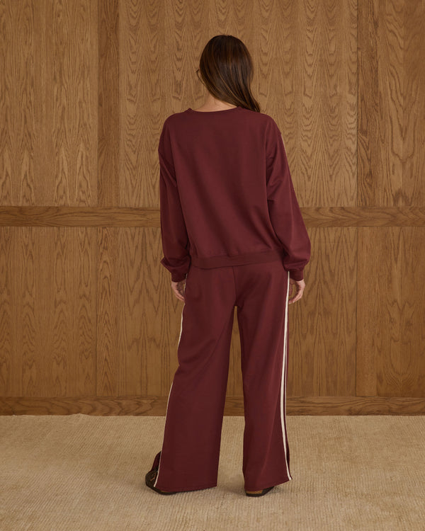 Rylee Cru Women's Track Pant Burgundy