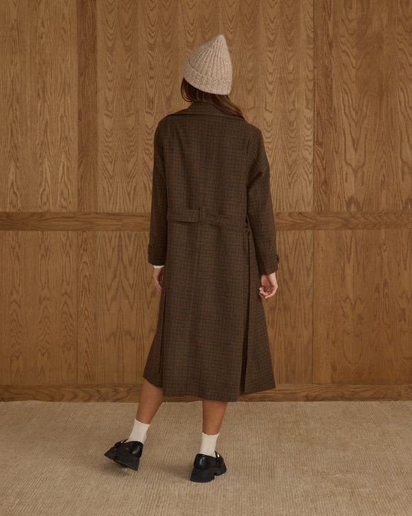 Rylee Cru Women's Trench Coat Brown