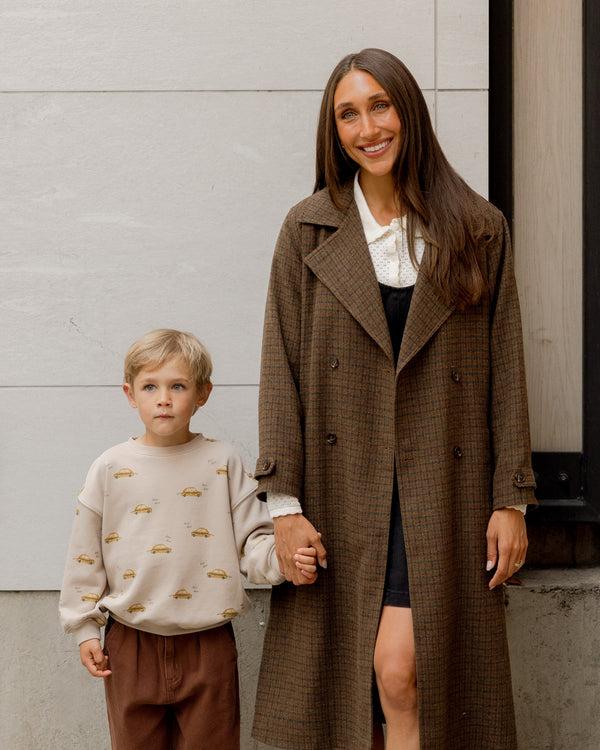 Rylee Cru Women's Trench Coat Brown