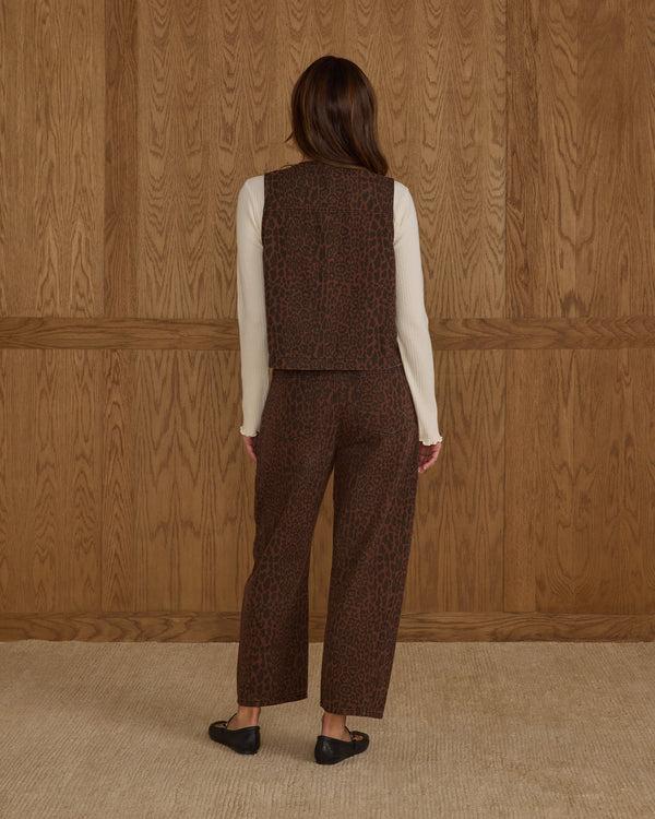 Rylee Cru Women's Utility Vest Leopard