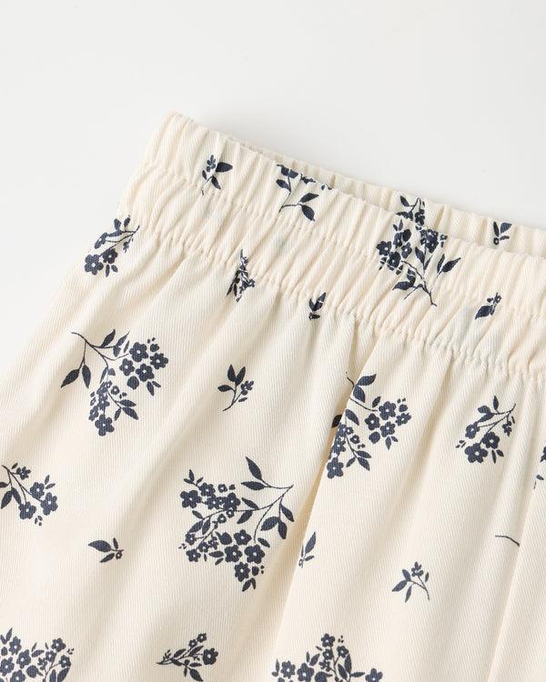 Rylee Cru Woven Pajama Set Blue Floral