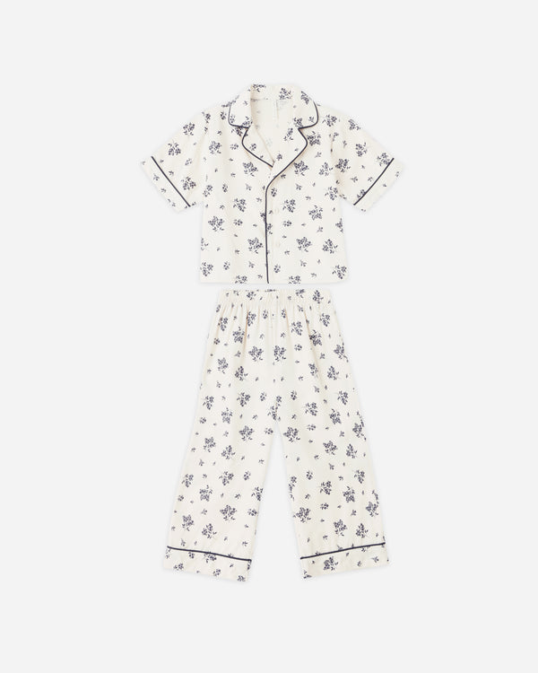 rylee cru Woven Pajama Set Blue Floral