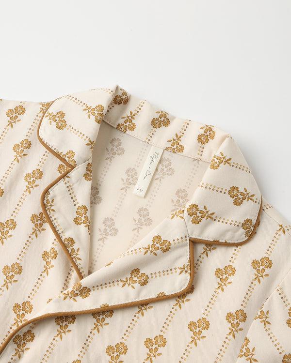 Rylee Cru Woven Pajama Set Golden Bloom