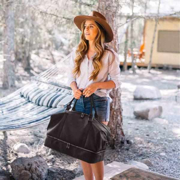 S Zone 30L Women Classical Traveling Carryon Weekend Duffel Bag