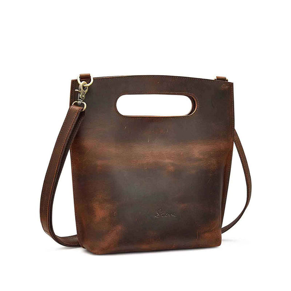 S Zone Distressed Clutch Handbag