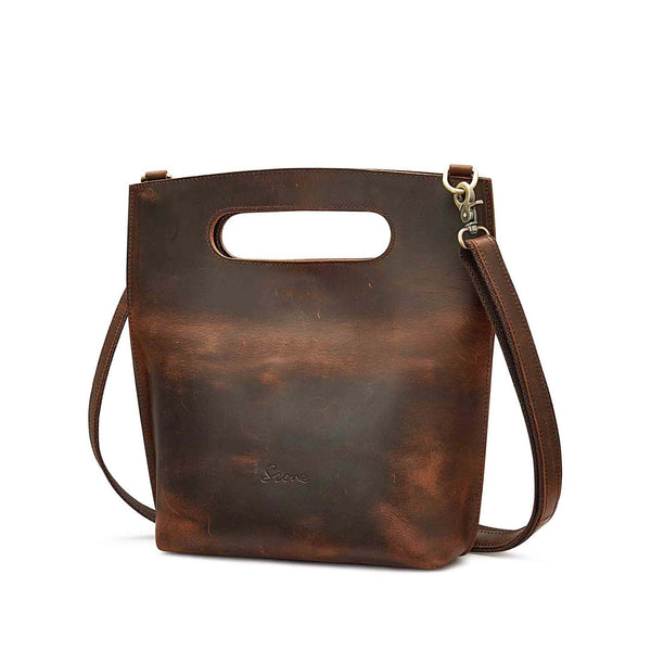 S Zone Distressed Clutch Handbag