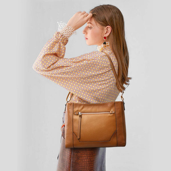 S Zone Ladies Leather Crossbody Bag