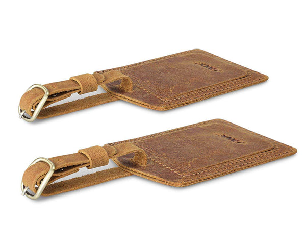 S Zone Leather Luggage Tags ID Label