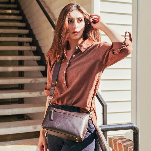 S Zone Small Crossbody Bag With Wide Strap