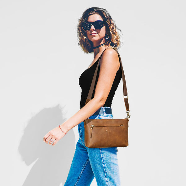 S Zone Small Crossbody Bag With Wide Strap