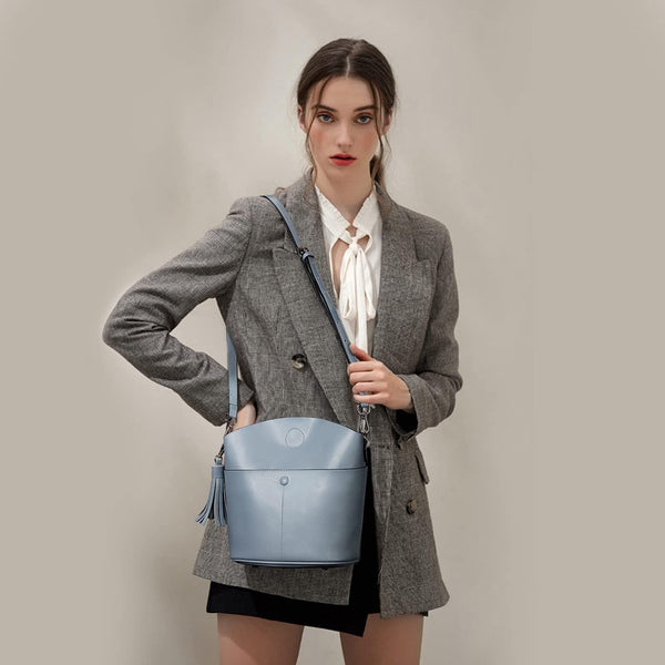 S Zone Women Genuine Leather Crossbody Bag