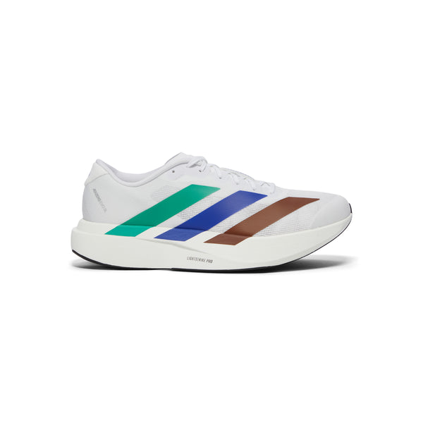 s.b. concept adidas Pharrell Williams adizero Evo SL White · Semi Court Green · Semi Lucid Blue