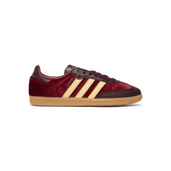 s.b. concept adidas Womens Samba OG Velvet Shadow Red · Maroon · Gum