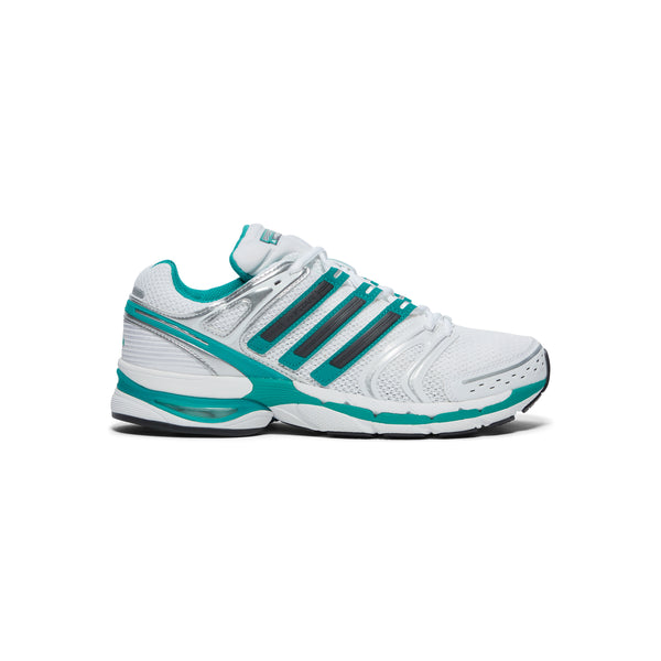 s.b. concept adidas x Sporty & Rich Adistar Control 5 Cloud White · Carbon · Pure Teal
