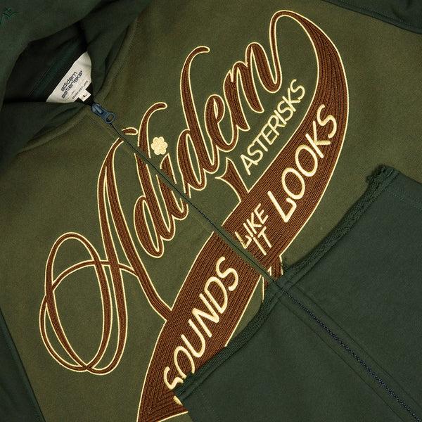 S.b. Concept Adidem Asterisks Chainstitch Ribbon Hoodie Forrest