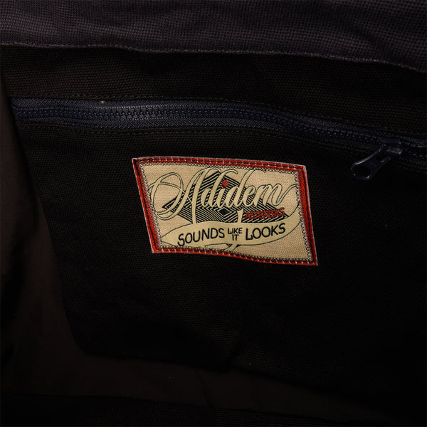 S.b. Concept Adidem Asterisks Chainstitch Script Tote Bag Black