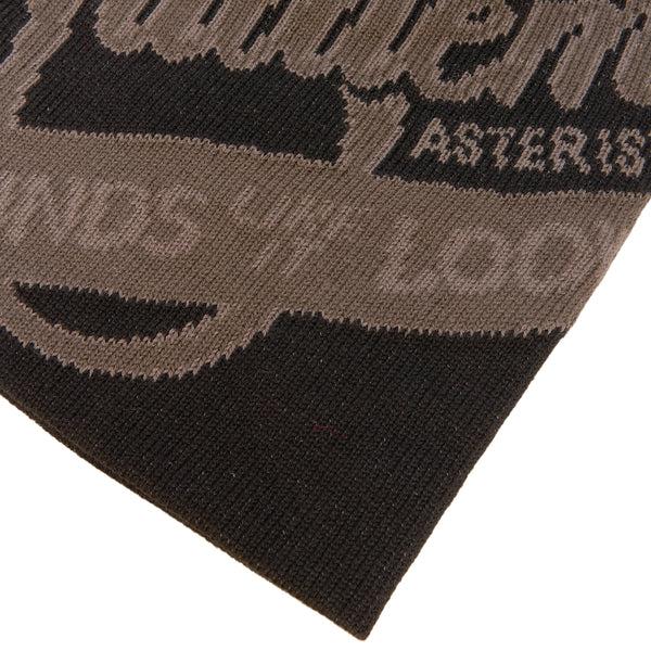 S.b. Concept Adidem Asterisks Cursive Script Beanie Black