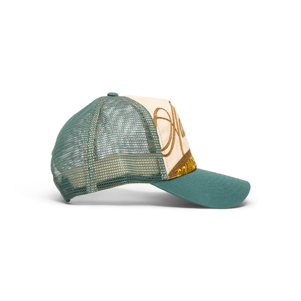 S.b. Concept Adidem Asterisks Cursive Trucker Hat Green
