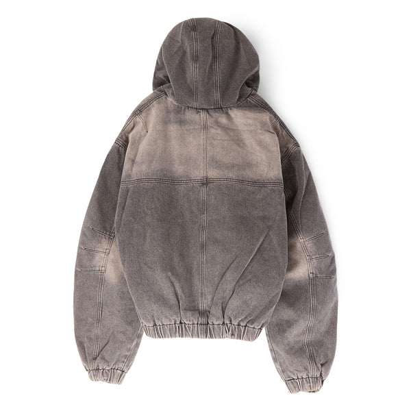 S.b. Concept Adidem Asterisks Denim Bomber Jacket Black