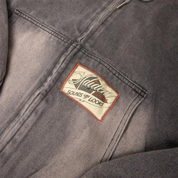 S.b. Concept Adidem Asterisks Denim Bomber Jacket Black