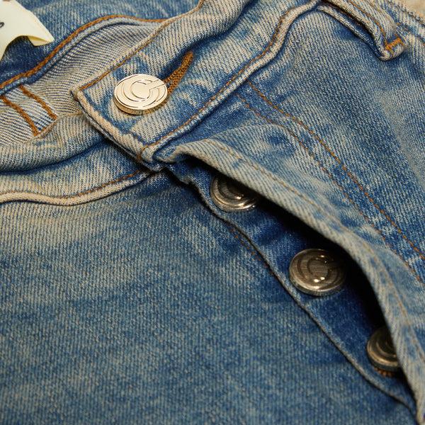 S.b. Concept CNCPTS Indigo Wash Splatter Bootcut Denim Pant Indigo