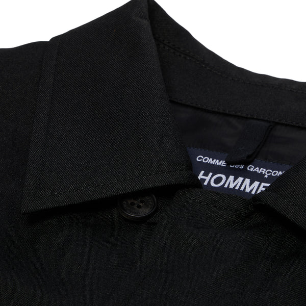 S.b. Concept Comme Des Garcons CDG Homme Wool Twill Jacket Black