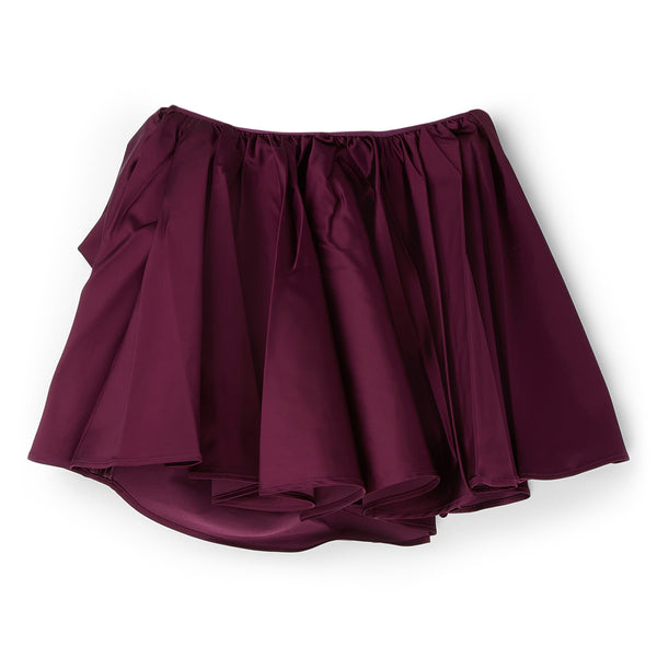 S.b. Concept GANNI Satin Draped Mini Skirt Mauve Wine