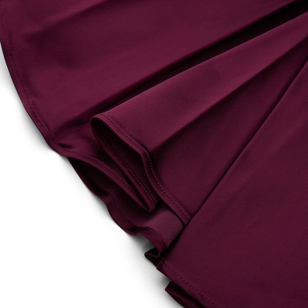 S.b. Concept GANNI Satin Draped Mini Skirt Mauve Wine
