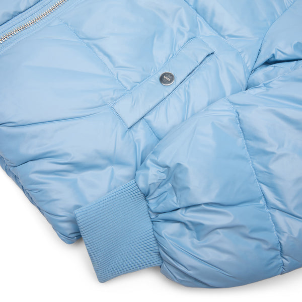 S.b. Concept GANNI Shiny Nylon Short Puffer Jacket Blissful Blue