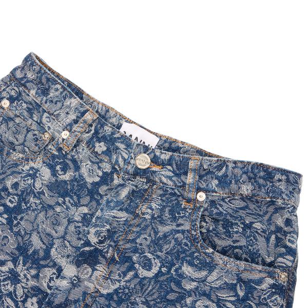S.b. Concept GANNI Tapestry Draped Jeans Mid Blue Stone