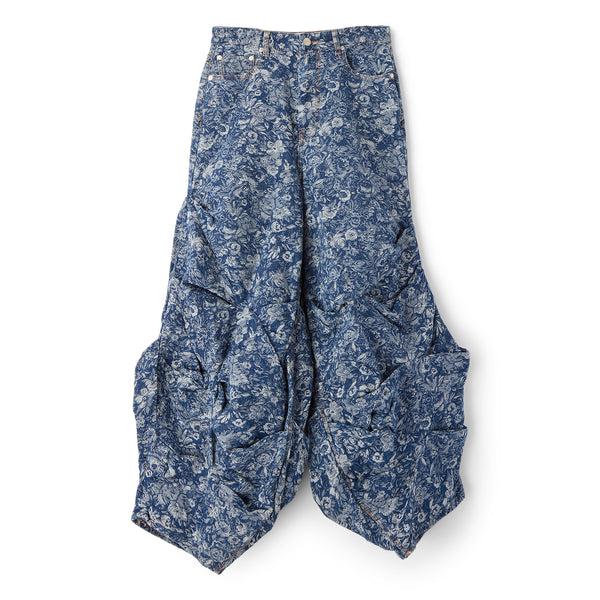 s.b. concept GANNI Tapestry Draped Jeans Mid Blue Stone