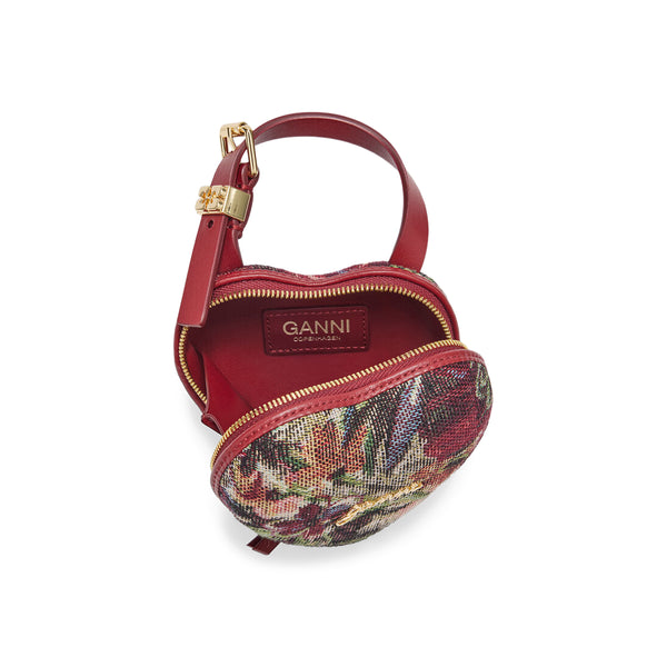 S.b. Concept GANNI Tapestry Nano Heart Bag Tawny Port