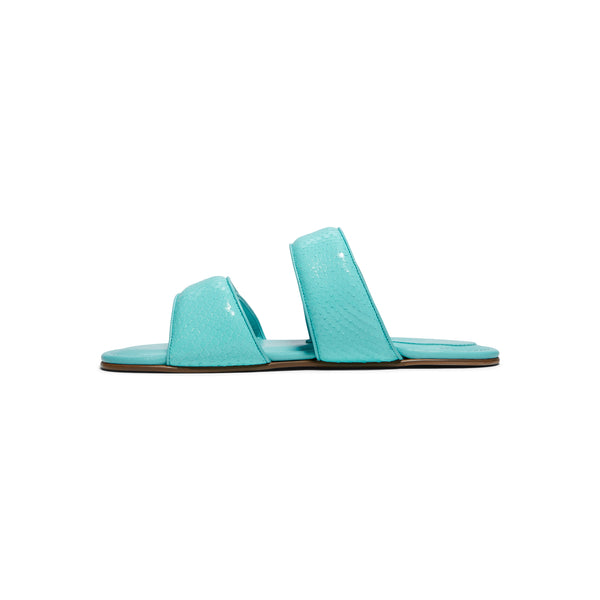 S.b. Concept GIABORGHINI Julianne Flat Strap Sandal Turquoise