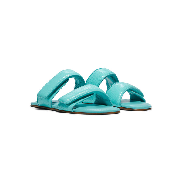 S.b. Concept GIABORGHINI Julianne Flat Strap Sandal Turquoise